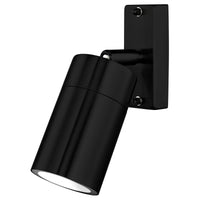 Brilliant Black Denver-II LED Exterior Adjustable Wall Light