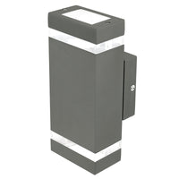 Brilliant Charcoal Entasis Exterior Wall Light Exterior Wall Light