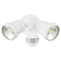 Brilliant White Hunter-III LED Twin Light Floodlight with Sensor