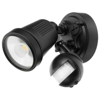 Brilliant Black Hunter-III LED Single Light Floodlight with Sensor