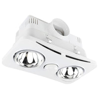 Brilliant White Newton 2+1 Light 3-In-1 Bathroom Mate