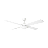 Brilliant White Tempest 52'' AC 4-Blade Ceiling Fan with LED Light