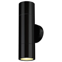 Brilliant Black Seaford LED Exterior Up/Down Wall Light