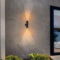 Brilliant Black Seaford LED Exterior Up/Down Wall Light