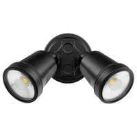 Brilliant Black Hunter Trio Twin Single Floodlight