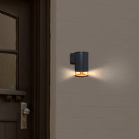 Brilliant Charcoal Glenelg Ambient LED Exterior Wall Light