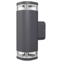 Brilliant Charcoal Glenelg-Ambient LED Exterior Up/Down Wall Light