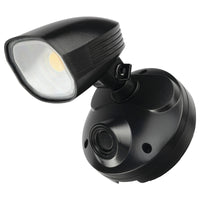 Brilliant Black Shielder LED Single Light Floodlight