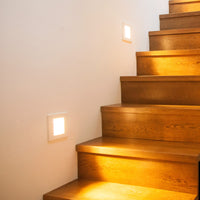 Brilliant Hensley White LED Indoor Step Light