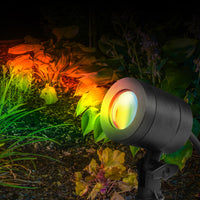 Brilliant Smart Black Botanic 6W RGB LED Garden Spotlight