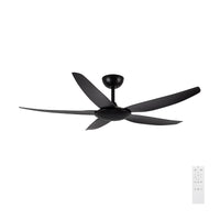 Brilliant Black Amari Series II  56'' DC 5-Blades Ceiling Fan