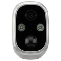 Brilliant Silver Smart Wi-Fi Rechargeable Camera with Light