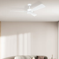 Brilliant White Belize 52" DC 3-Blade Ceiling Fan