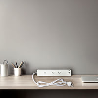 Brilliant White Cannes Smart Wi-Fi Powerboard with USB-A and USB-C Chargers