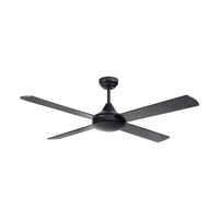 Brilliant Black Tempo Plus 48" AC Ceiling Fan