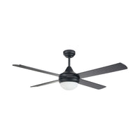 Brilliant Black Tempo Plus 48'' AC 4-Blade Ceiling Fan with Light