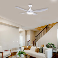 Brilliant White Vector-III 48’’ AC Ceiling Fan with CCT LED Light