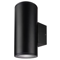 Brilliant Anka Black 18W CCT Up/Down Wall Light