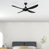 Brilliant Black Vector 56" DC Ceiling Fan