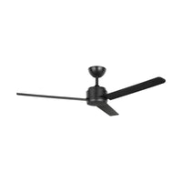 Brilliant Black Solana 48" AC ABS Ceiling Fan