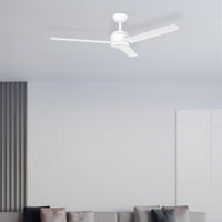 Brilliant White Solana 52" AC ABS Ceiling Fan