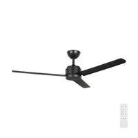 Brilliant Black Solana 48" DC ABS Ceiling Fan