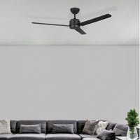 Brilliant Black Solana 52" DC ABS Ceiling Fan