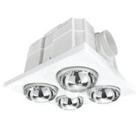 Brilliant White Magma 4 Lights 3-in-1 Bathroom Mate