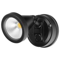 Brilliant Black Stinger LED Single Flood Light