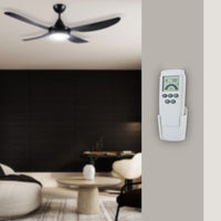 Brilliant Fan Remote with Deluxe Universal AC Remote with LCD screen