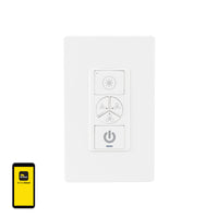 Brilliant Smart White Wi-Fi Ceiling Fan Wall Controller