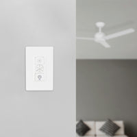 Brilliant Smart White Wi-Fi Ceiling Fan Wall Controller