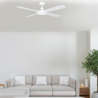 Brilliant White with White Blades Tempest 52'' AC Ceiling Fan