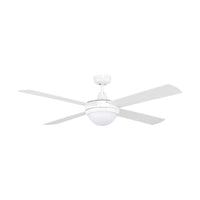 Brilliant White Tempest-II 52'' DC 4-Blade Ceiling Fan with Light